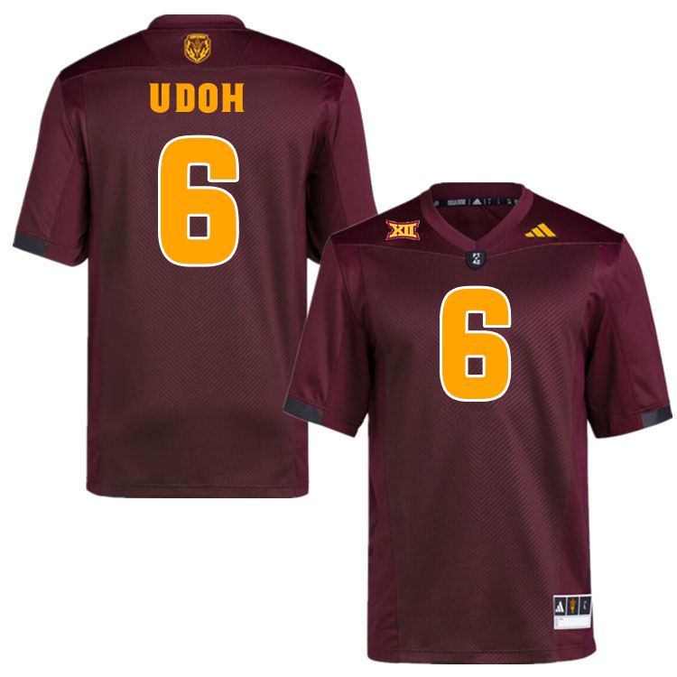 #6 Kanye Udoh Arizona State Sun Devils College Football Jerseys Stitched-Maroon